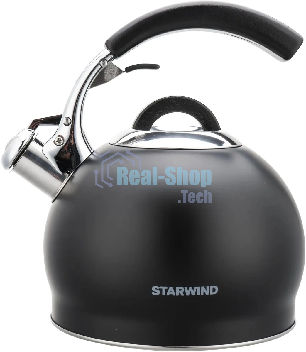 Чайник для плиты металлический Starwind Chef Concept 3 л. черный (SW-CH1510)