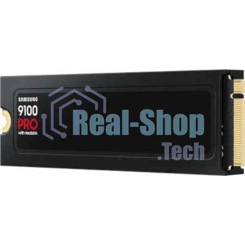 Накопитель SSD 2Tb Samsung 9100 PRO, M.2, PCI-E 5.0 x4, TLC 3D NAND R/W - 14700 (14800)/13400 (13300) Mb/s с радиатором