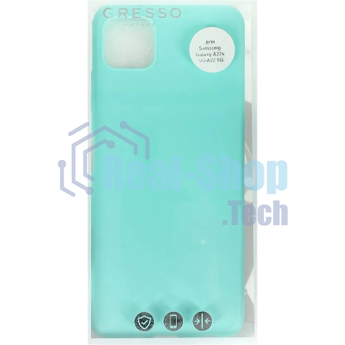 Чехол (клип-кейс) GRESSO Meridian, для Samsung Galaxy A22s, мятный gr17mrn1084