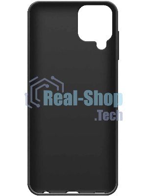Чехол (клип-кейс) BoraSCO Silicone Case для Samsung Galaxy A12 черный (матовый)