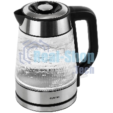 Чайник электрический Centek CT-0013 стекло, 2200 Вт, 1.8 л, серебристый