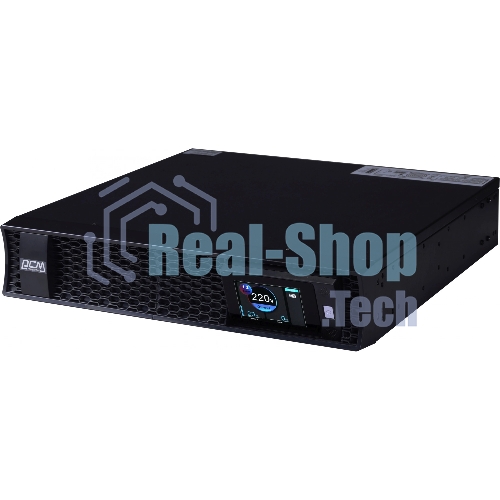 Источник бесперебойного питания Powercom Next, On-Line, 3000VA/3000W, Rack/Tower, 8*IEC320-C13 + 2*C19, LCD, Serial+USB, SmartSlot, подкл. доп. Батарей (2027233)