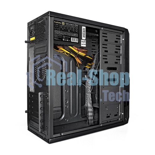 Компьютерный корпус ExeGate EX278398RUS Miditower ExeGate XP-329S Black, ATX, (XP450, Black,120мм), 2хUSB, Audio