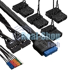 Компьютерный корпус Miditower ExeGate i3 BASE-EVO800 (ATX, БП EVO800RGb с вент. 12 см, с окном, 1хUSB+1хUSB 3.0, аудио, 4 вент. 12см с RGb подсветкой)
