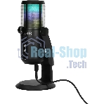 Микрофон проводной Оклик SM-400G 2м черный