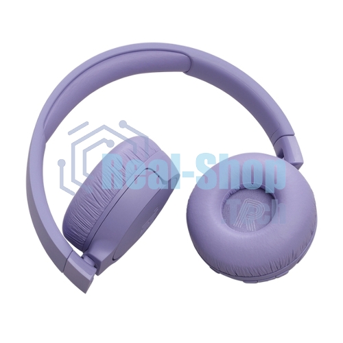Беспроводные/проводные наушники JBL Tune 670NC фиолетовый, накладные, Bluetooth + проводной, активное шумоподавление