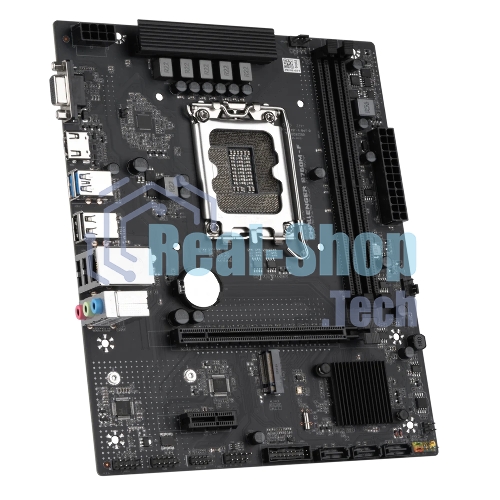Материнская плата Maxsun Challenger B760M-F, LGA 1700, Intel B760, 2xDDR4, 3xSATA III, 2xM.2, 1xPCIe 4.0 x16, 1xHDMI, 1xVGA, 1xRJ-45 1Gb LAN, 2xUSB 3.2 Gen 1, 4xUSB 2.0, 3x3.5 мм, 5.1, mATX