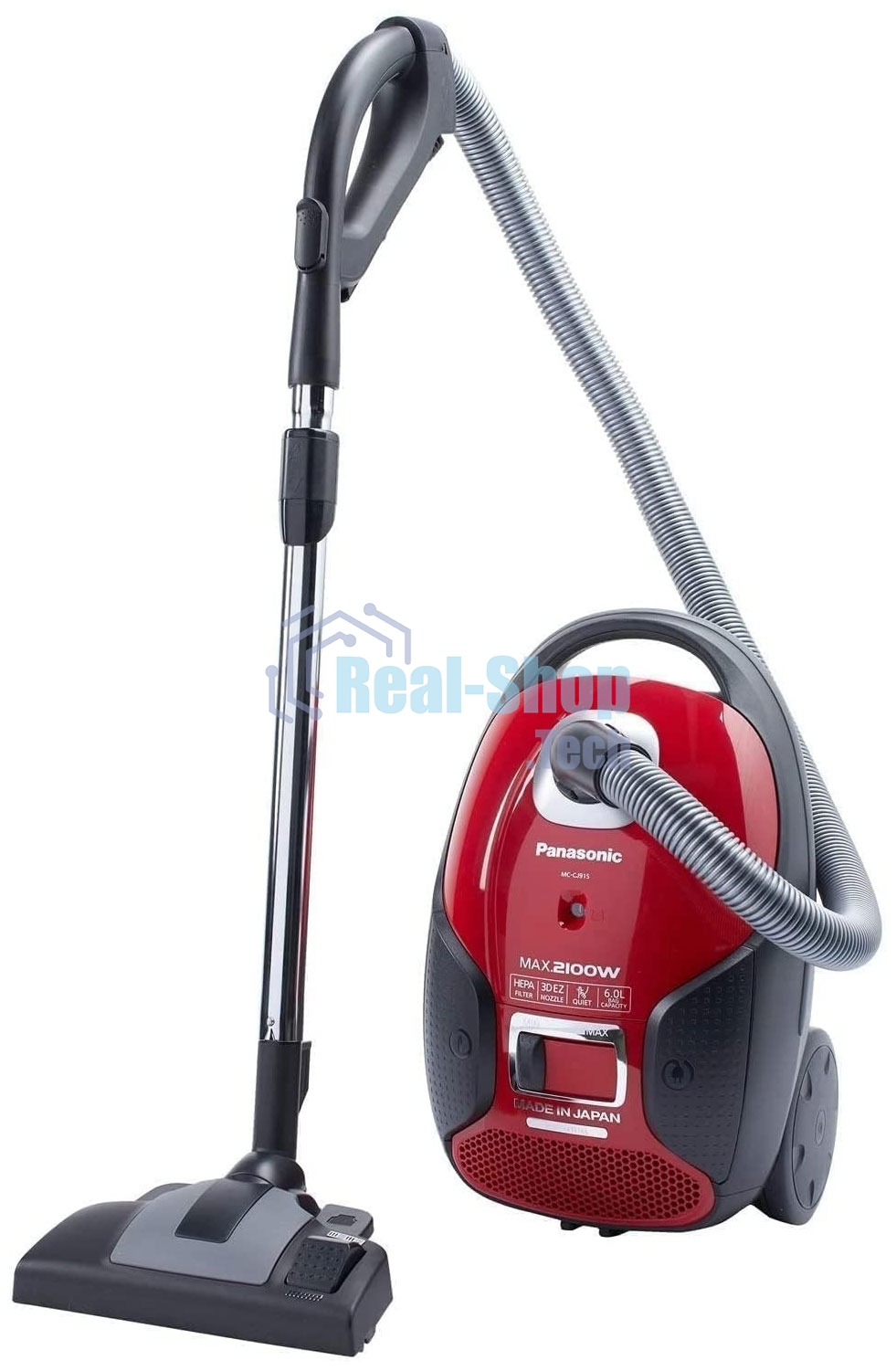 Пылесос Panasonic MC-CJ915R красный, 380/2100 Вт, уборка сухая, пылесборник мешок 6 л