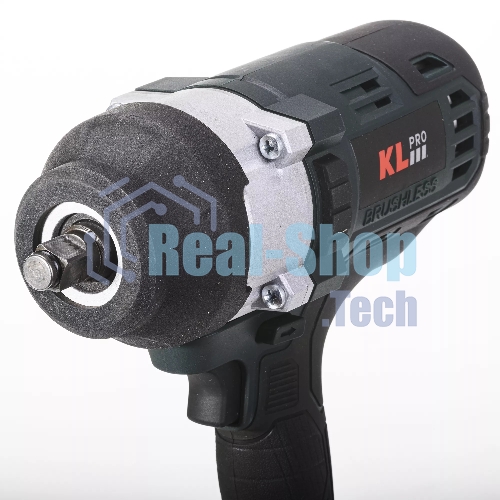 Профессиональный бесщеточный гайковерт аккумуляторный KLPRO KLSS18BHX-50 (18В, Li-ion-2шт, 5.0Ач, 800Нм, 2 скорости, подсветка,З/У,в кейсе)