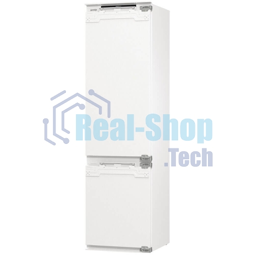 Встраиваемый холодильник Gorenje NRKI519E82WF, 193 см, электронное управление, цифровой дисплей, Wi-Fi, NoFrost Dual, Multiflow 360, контейнер CrispZone с контролем влажности, функция ConvertActive, AdaptTech, MultiAdjust, жесткое крепление, инверторный компрессор, уровень шума 35 дБ