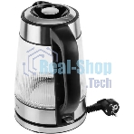 Чайник электрический Centek CT-0013 стекло, 2200 Вт, 1.8 л, серебристый