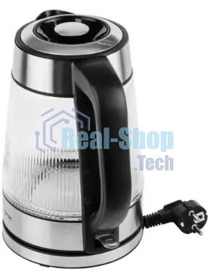 Чайник электрический Centek CT-0013 стекло, 2200 Вт, 1.8 л, серебристый