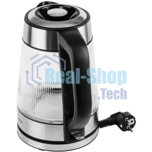 Чайник электрический Centek CT-0013 стекло, 2200 Вт, 1.8 л, серебристый
