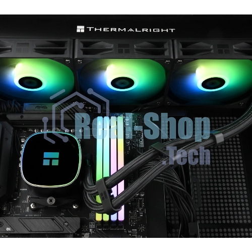 Система жидкостного охлаждения Thermalright Frozen Horizon 360 V2 ARGb Soc-AM5/AM4/1200/1700/1851 черный 4-pin 29.5dB Al Ret (F-HORIZON-360-BL-V2)
