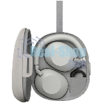 Беспроводные/проводные наушники Sony WH-1000XM6 серебро, полноразмерные, Bluetooth + проводной, адаптивное активное шумоподавление, до 40 ч