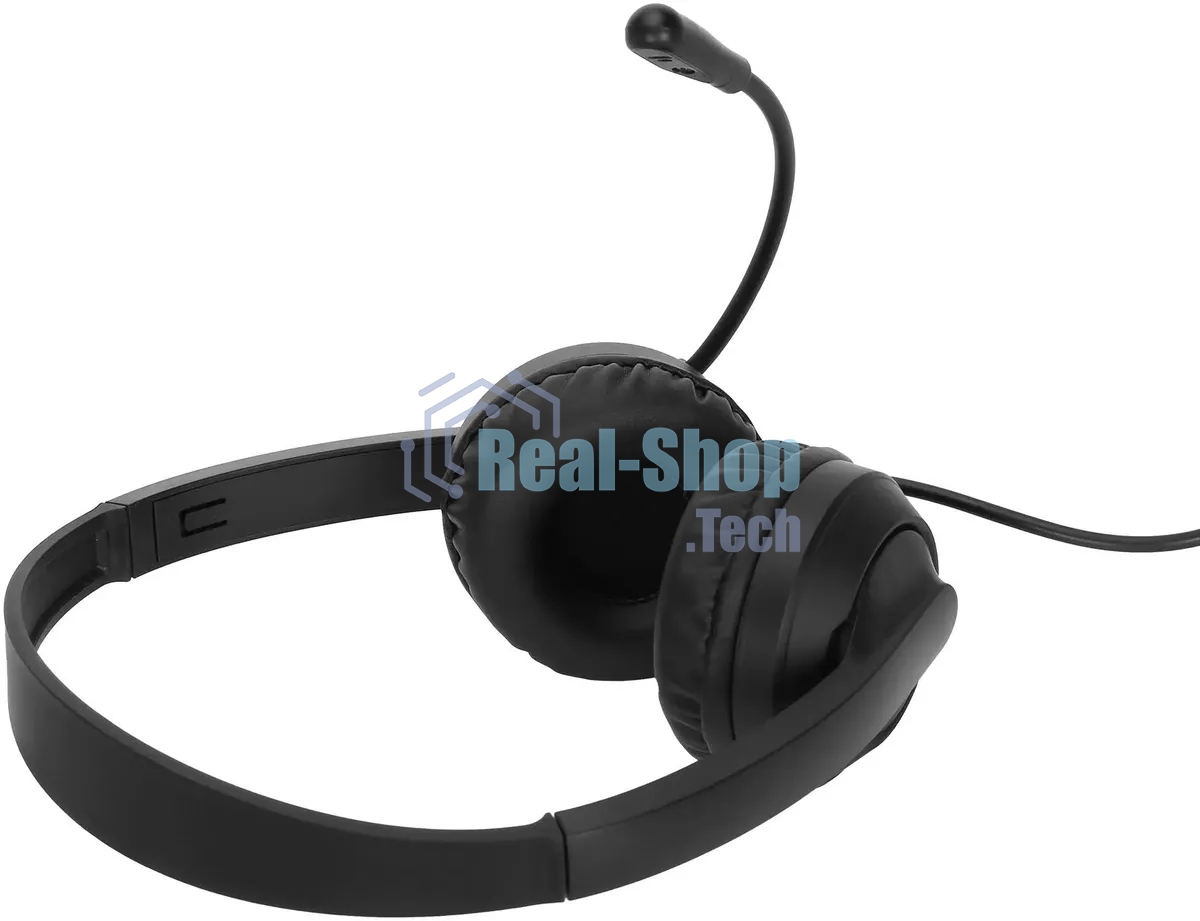 Гарнитура Oklick HS-M500 чёрный, проводная, USB