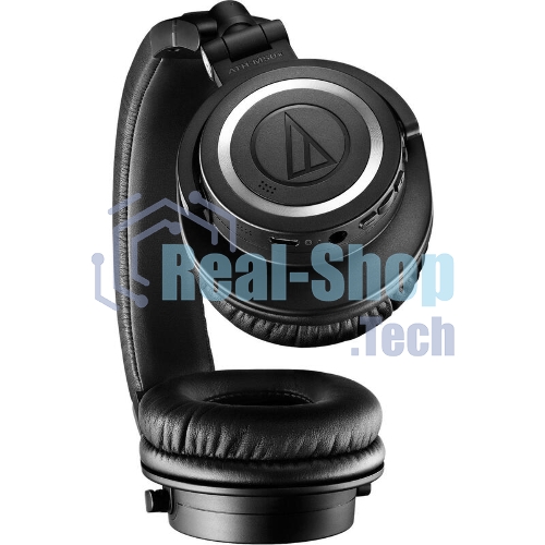 Беспроводные/проводные наушники Audio-Technica ATH-M50xBT2 черный, полноразмерные, Bluetooth + проводной, до 50 ч