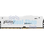 Оперативная память Kingston Fury Beast RGb, DDR5, 64Gb (2x32Gb), 6000MHz, CL36, DIMM, с радиаторами, RGb, белый