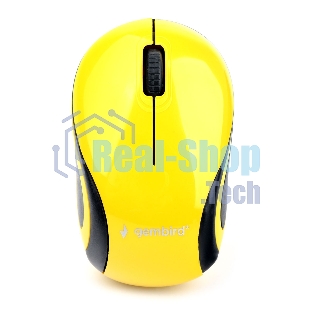 Мышь беспроводная Gembird MUSW-615 желтый, 1200 dpi, радиоканал, USB, кнопки - 3