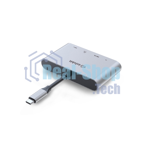 Распределитель Infobit iHub 301 3 подключения через 1 кабель USB-С