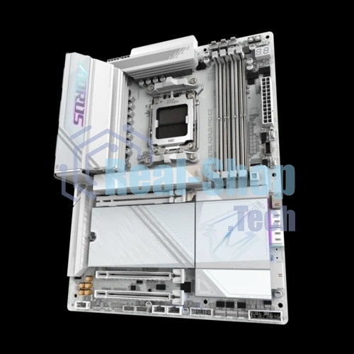 Материнская плата Gigabyte X870E AORUS PRO ICE, AM5, AMD X870E, 4xDDR5, 4xSATA, 4xM.2, 1xPCI-E 5.0 x16, 1xPCI-E 4.0 x4, 1xPCI-E 3.0 x4, 1xHDMI, 2xUSB-C, 1x 2.5Gb LAN, 2xUSB-A 3.2 Gen 2, 3xUSB-A 3.2 Gen 1, 2xUSB-A 2.0, 2x3.5 мм, TOSLINK, 7.1, 2xUSB4, 4xUSB-A 3.2 Gen 1, ATX