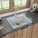 Кухонная мойка Maunfeld Perla 580 MFQS-580W кремовый