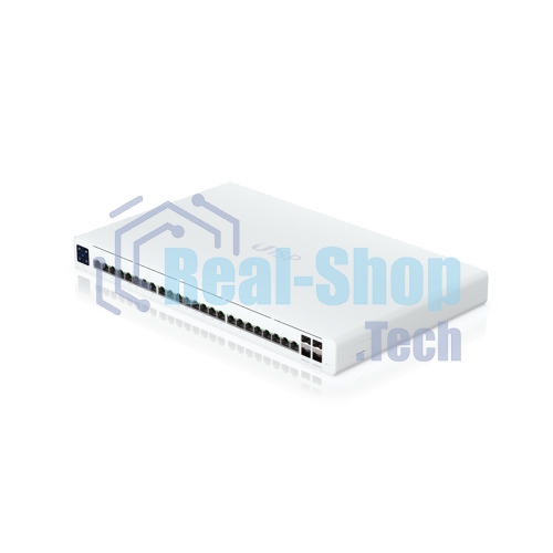 Коммутатор Ubiquiti UISP Switch Pro PoE-коммутатор, 24х 1G RJ45, 4х 10G SFP+, раздача 220 Вт