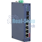 Коммутатор Dahua DH-CHS4206-4ET-90, 2×1 Гбит/с, управляемый