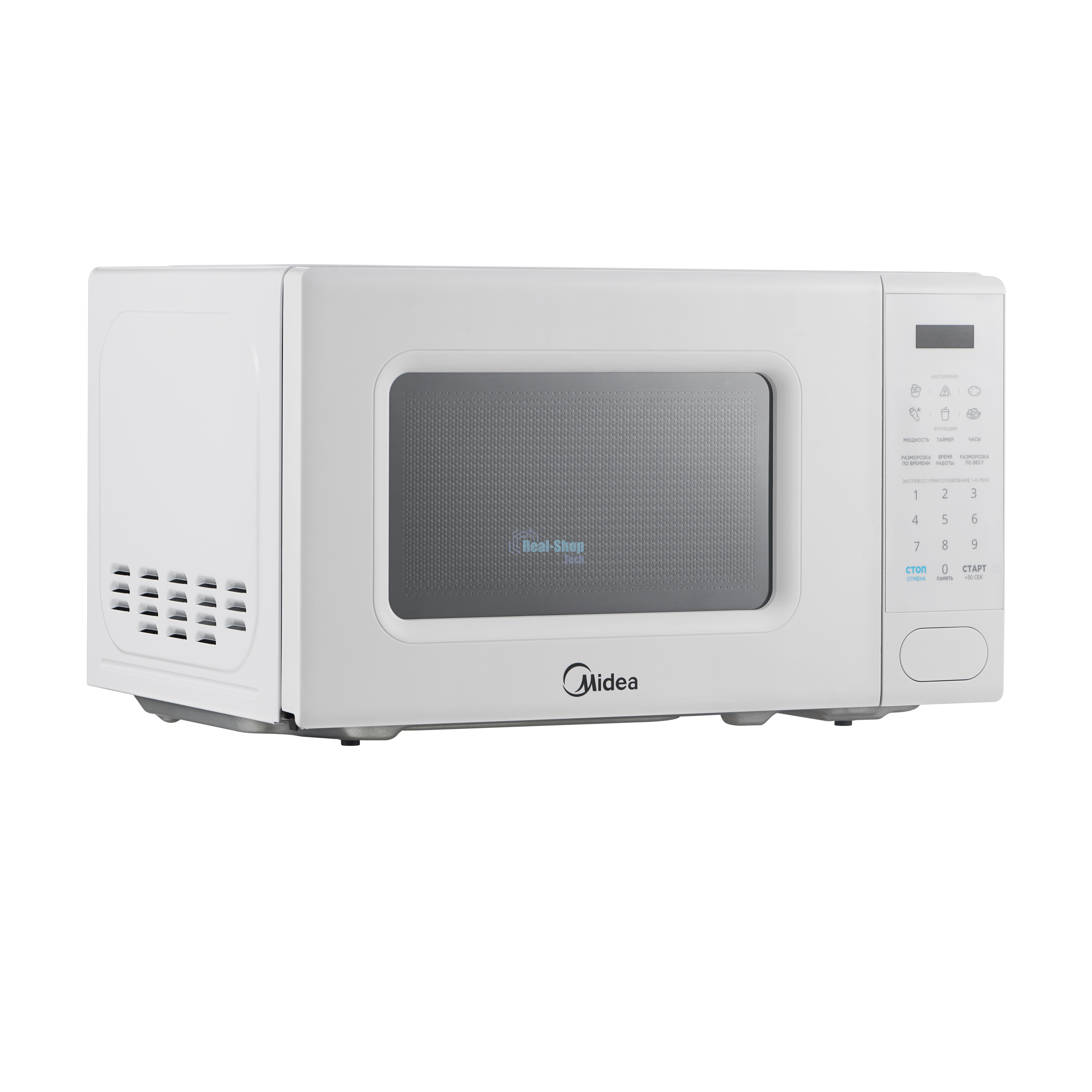 Микроволновая печь Midea EM720C2PR-W белый, 20 л, 700 Вт, переключатели - сенсор