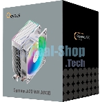 Кулер для процессора Ocypus Gamma A20 WH ARGB, 92mm FARGB FAN, Top FARGB Panel, 2 HEAT PIPES, 3-PIN, 1900 RPM, 21DBA, HYDRO BEARING, LGA115X/1200/1700/18XX, AM4/AM5