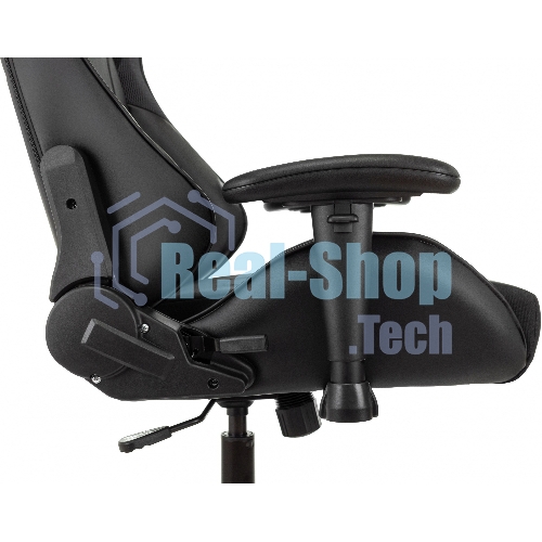 Кресло Бюрократ VIKING 4 AERO BLACK EDITION черный, экокожа, 120 кг, механизм качания