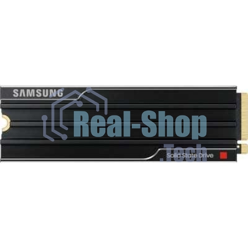 Накопитель SSD 2Tb Samsung 9100 PRO, M.2, PCI-E 5.0 x4, TLC 3D NAND R/W - 14700 (14800)/13400 (13300) Mb/s с радиатором