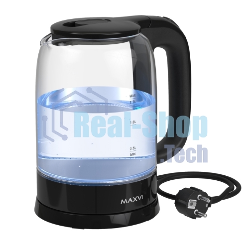 Чайник электрический Maxvi KE1741G черный