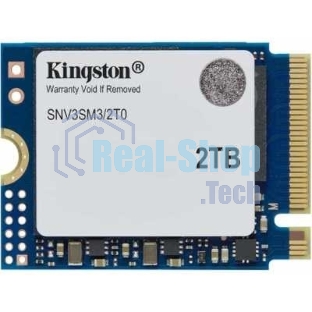 Накопитель SSD Kingston NV3, 2000Gb, M.2(22x30мм), NVMe, PCIe 4.0 x4, 3D TLC, R/W 6000/5000Mb/s, TbW 640, DWPD 0.2