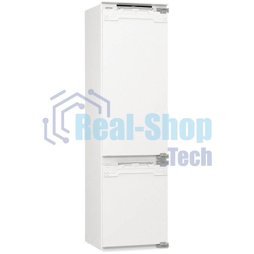 Встраиваемый холодильник Gorenje NRKI519E82WF, 193 см, электронное управление, цифровой дисплей, Wi-Fi, NoFrost Dual, Multiflow 360, контейнер CrispZone с контролем влажности, функция ConvertActive, AdaptTech, MultiAdjust, жесткое крепление, инверторный компрессор, уровень шума 35 дБ