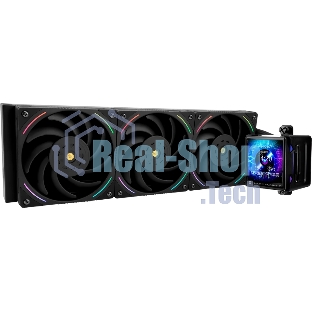 Система жидкостного охлаждения Thermalright Elite Vision 360 (360mm, LED, Black, ARGB/Fans: 3x120mm, 69CFM, 27dBA, 2150RPM/Pump height 63mm, Rad thickness 27mm/S: 1700, 1200, 1851, 115X, 2011, 2066, AM5, AM4)