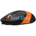 Мышь проводная A4Tech Fstyler FM10S черный/оранжевый, 1600 dpi, USB, кнопки - 4