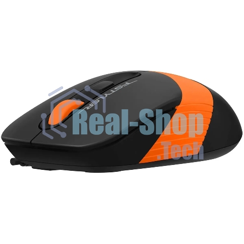 Мышь проводная A4Tech Fstyler FM10S черный/оранжевый, 1600 dpi, USB, кнопки - 4
