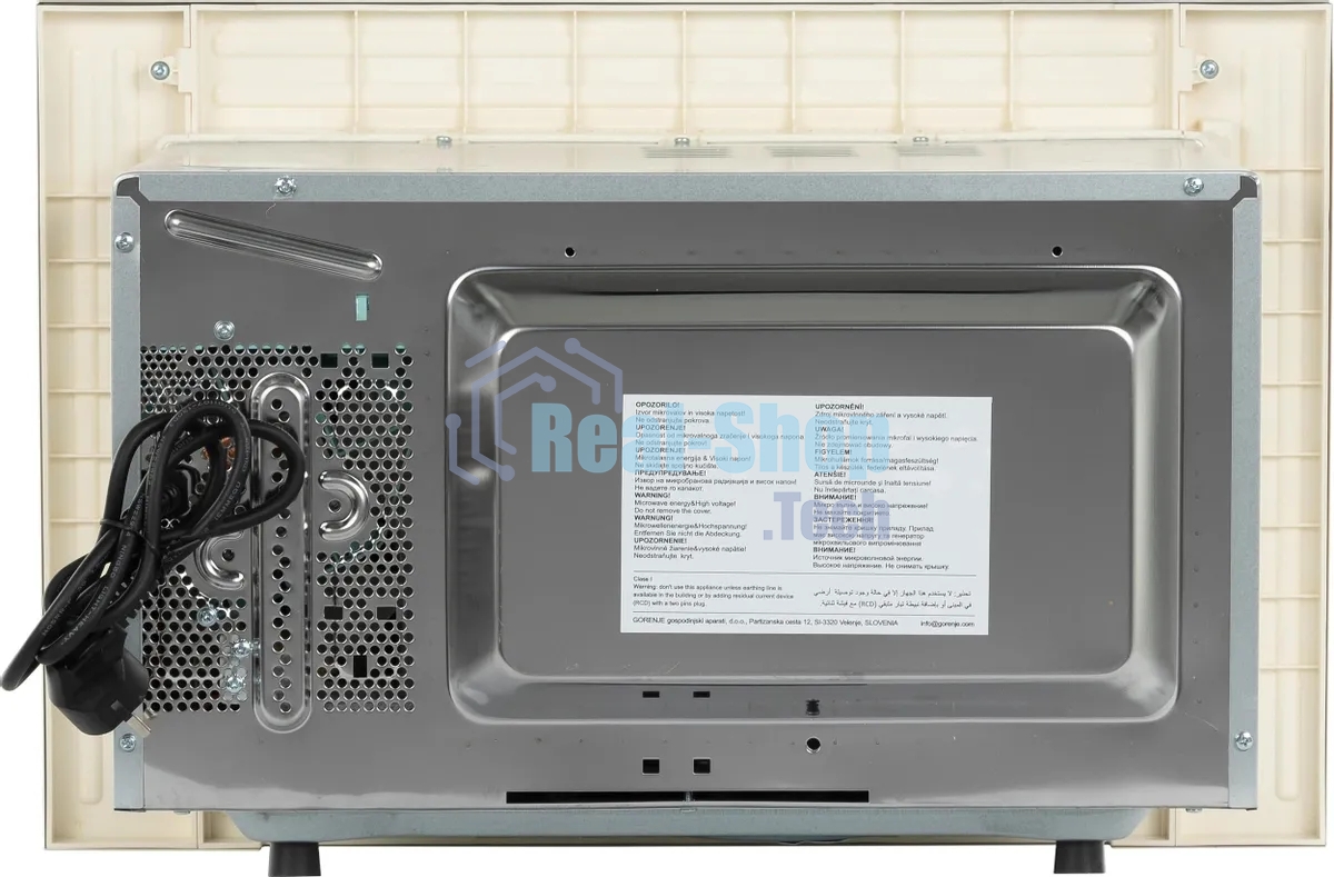 Встраиваемая микроволновая печь Gorenje BM235CLI бежевый, 23 л, 800 Вт, переключатели - поворотный механизм