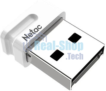Флешка USB Netac U116 mini (NT03U116N-064G-32WH), 64Gb, USB 3.2, R/W 90/30, белый