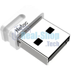 Флешка USB Netac U116 mini (NT03U116N-064G-32WH), 64Gb, USB 3.2, R/W 90/30, белый