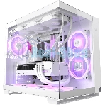Компьютерный корпус без блока питания Case PCCooler C3T500 ARGB WH, Midi-Tower, TG, 6x120мм ARGB, 1xUSB-C 3.1 + 2xUSB-A 3.0, ATX, mATX, mITX белый