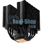 Кулер для процессора PCCooler RT620 BK (250W, 4-pin PWM, 157mm, Al/Cu, 6x6mm, 2x120mm, 73.32CFM, 34.9dBA, 2200RPM, S: 1851/1700/1200/115X, AM5/AM4, black)