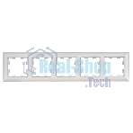 Рамка 5-м IEK BR-M52-12-K91 BRITE РУ-5-БрАБ арктич. бел./бел.