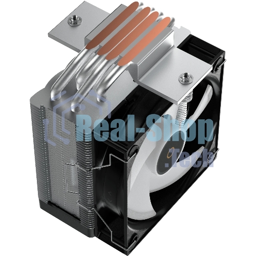 Кулер для процессора Ocypus Gamma A40 BK ARGB Digital, 100мм ARGB FAN, Top Display Panel, 4 HEAT PIPES, 4-PIN PWM, 600-2400 RPM, 29.5DBA, HYDRO BEARING, LGA115X/1200/1700/18XX, AM4/AM5