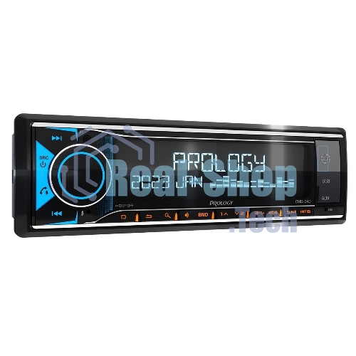Автомагнитола Prology CMD-340, 1 DIN, Bluetooth, USB Type-A, AUX, пульт ДУ