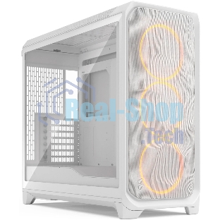 Корпус Fractal Design Meshify 3 XL White RGB TG Clear Tint, Midi-Tower, белый, 3 x 140 мм