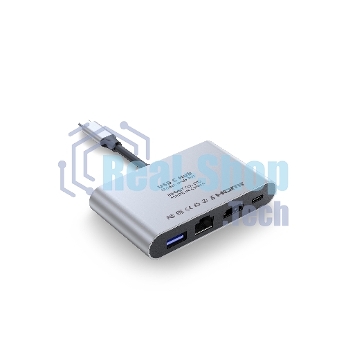 Распределитель Infobit iHub 301 3 подключения через 1 кабель USB-С