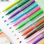 Фломастеры Deli EC10000 ColoRun, вентилируемый колпачок, 12 цветов, коробка с европодвесом