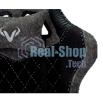 Кресло игровое Бюрократ VIKING 7 KNIGHT B FABRIC черный текстиль/эко.кожа крестовина металл/пластик